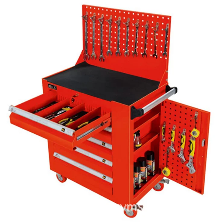 

Jiezhida Industrial Garage Storage Cabinets With Tools Workshop Trolley Tool Cabinet With 4 Wheels