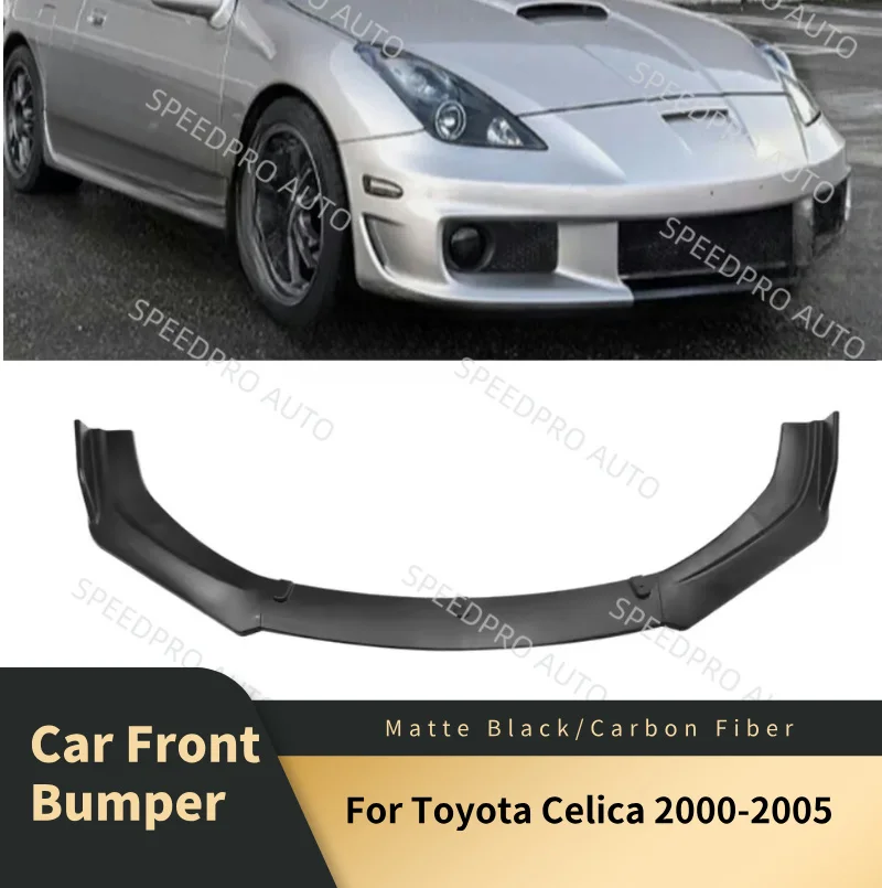 Front Bumper Lip Splitter Spoiler Body Kit For T0yota Celica 2000-2005 High Strength Sporty Bumper Lip Chin Splitter Diffuser