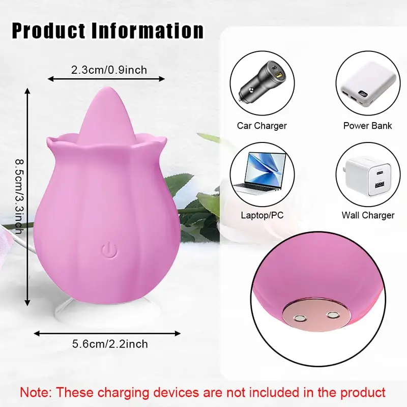 البظر لعق اللسان لعبة الجنس الوردي هزاز محفز للنساء G-بقعة هزاز اللعب مع أنثى البظر الحلمة هزاز 18 + #3