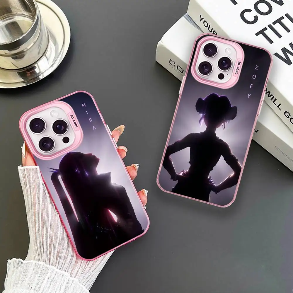 

huntric demon hunters Phone Case For iPhone17,16,15,14,13,12,11 Plus,Pro Max Pink Matte Shockproof Cover