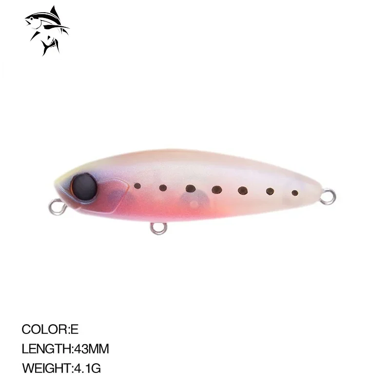 Terrier Pencil Lure 43mm 4.1g Rockfishing Fishing Lures Pencil Woblers Mini for Fishing Trout Carp Fish Sinking Stickbaits