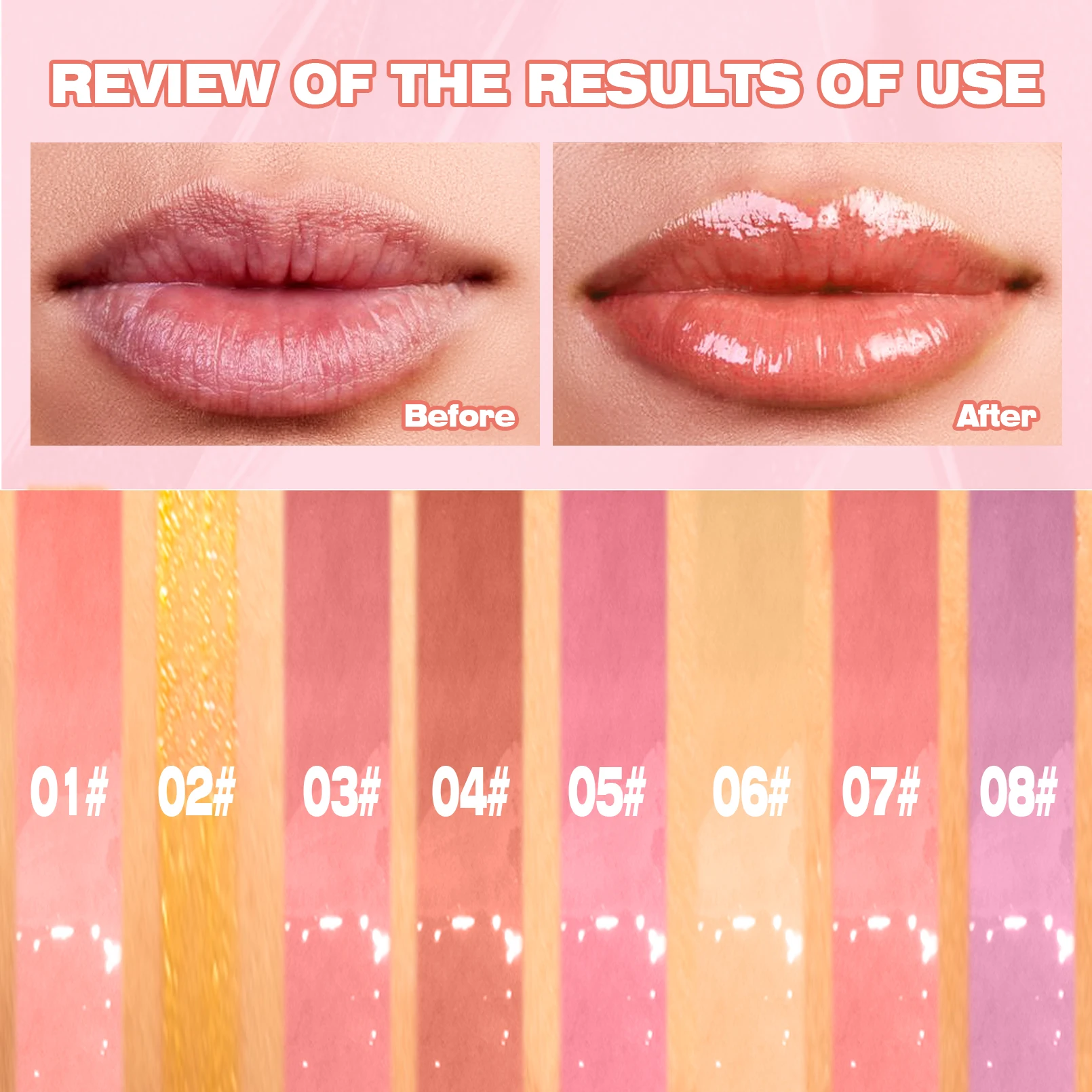 8ml Sexy Lip Oil Hydrating Plumping Lip Coat For Lipstick Lipgloss Tinted Lip Plumper Serum Lips Glow Oil Treatment Lips Makeup