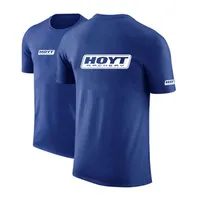 Hoyt Archery 2024 Summer Style Man's Printing Breathable High Quality Cotton Short Sleeves Ordinary Casual Solid Color T-Shirt