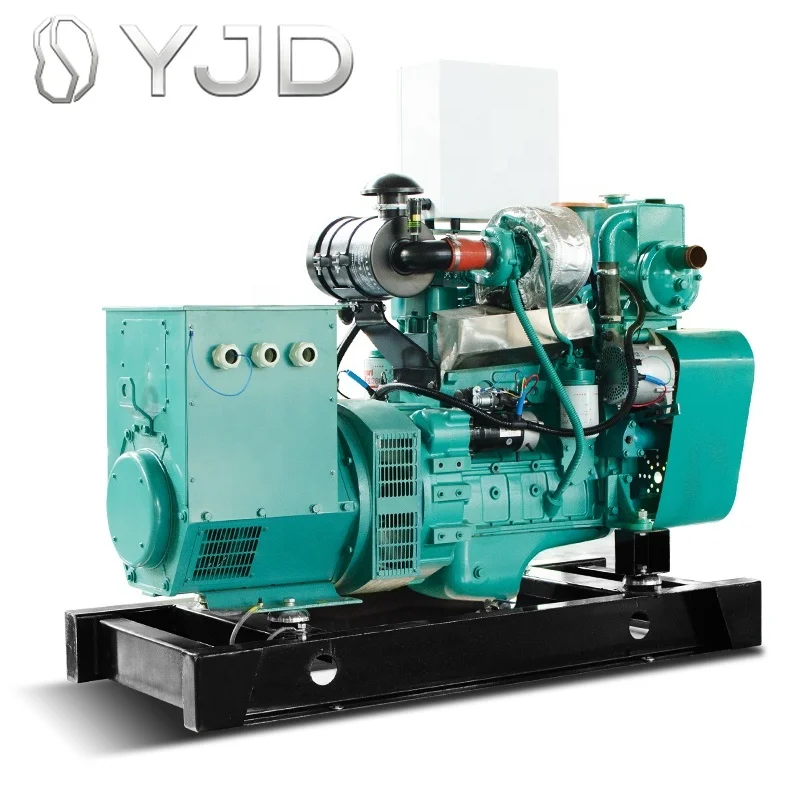 DYJD Powered by Cuins Marine 6BT5.9-GM83 Engine 50/60hz  80kva Marine diesel Generator Manufacturer