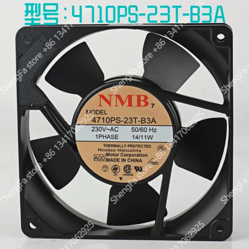 New original Mebea NMB 220V 240V 200V AC230V 14/11W 12CM 120X120X25MM 12025 cabinet Inverter 4710PS-23T-B3A cooling fan