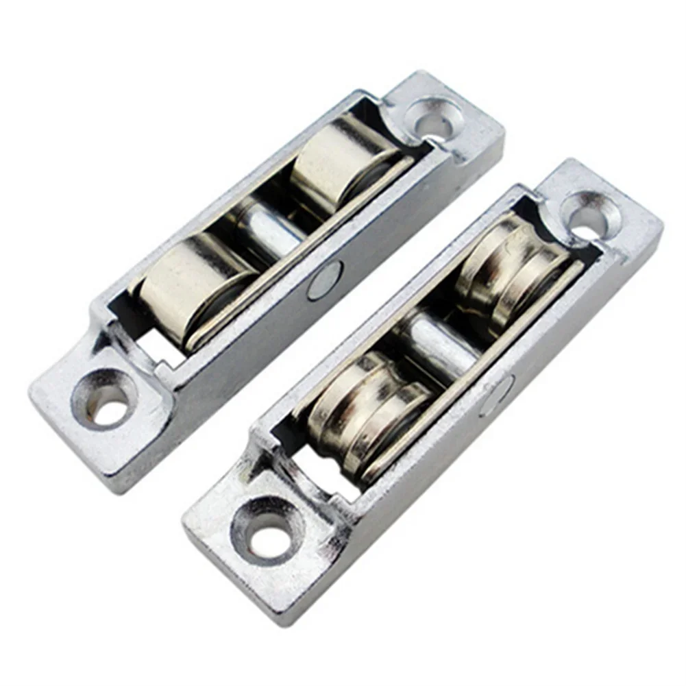 Stainless Steel Window Pulley Slot Wheels Silent Copper U Groove Track Door Roller Casters Sliding Glass Window Hardware Fitting