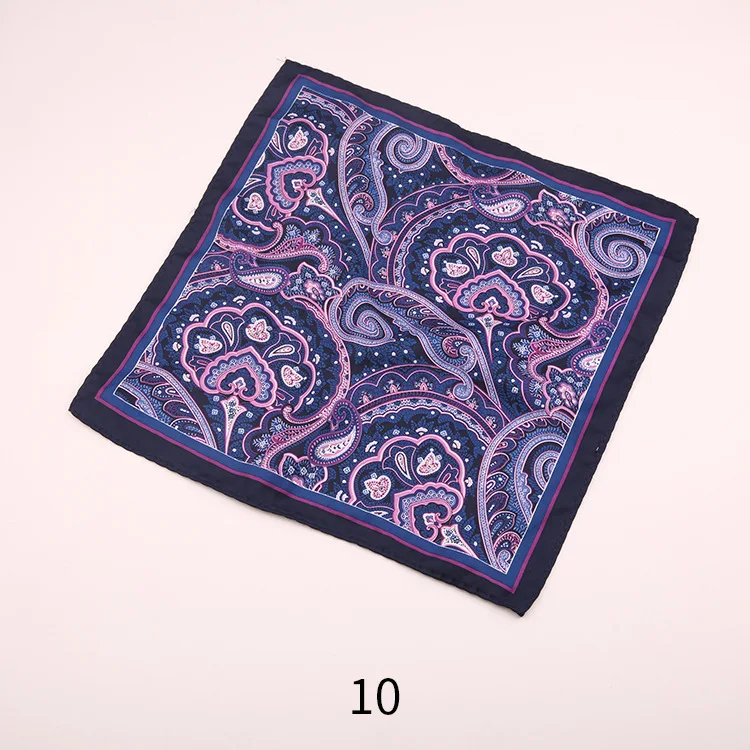 الأحمر مربع صغير منديل 30*30 سنتيمتر المطبوعة نسج رجال الأعمال منديل شهم قميص دعوى جيب مربع المنديل #2