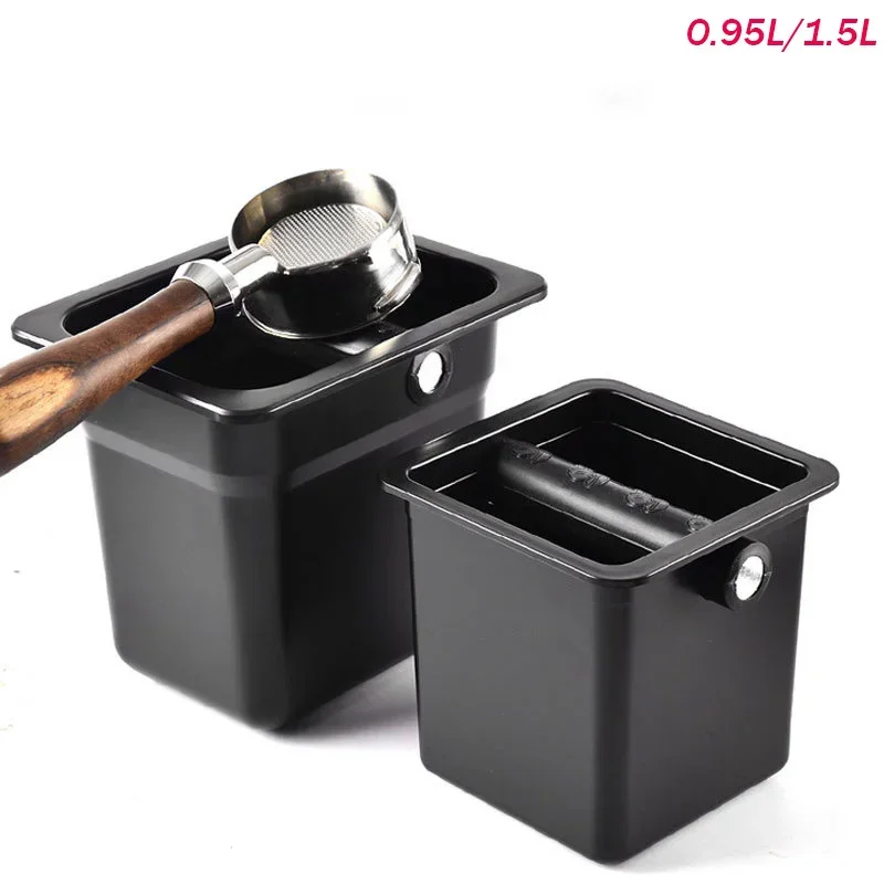 Bar Coffee Slag Bucket Embedded Powder Slag Bucket Countertop Dual-purpose Square Knock Slag Box Italian Coffee Accessories