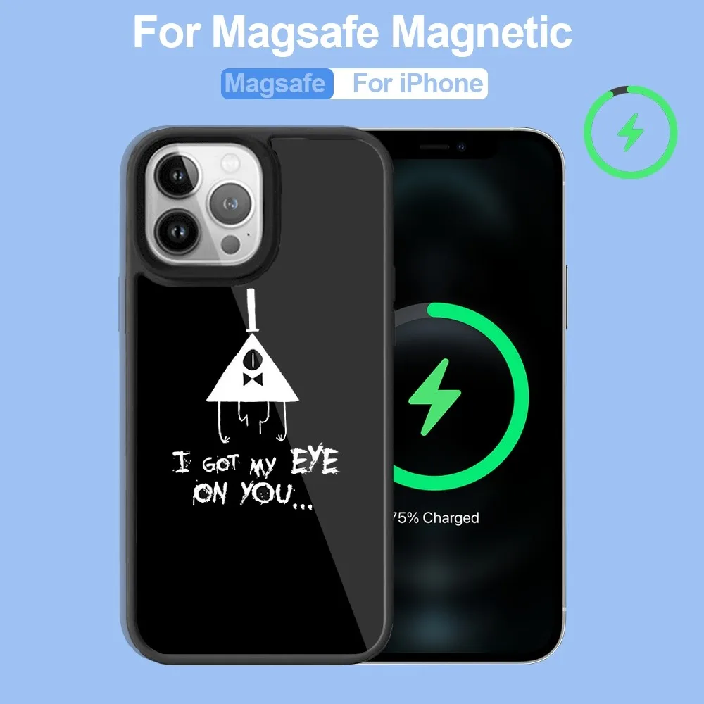 Gravity Falls Phone Case For iPhone 14 13 12 11 15 Pro Max Plus Mini Magsafe Wireless Charge Cover