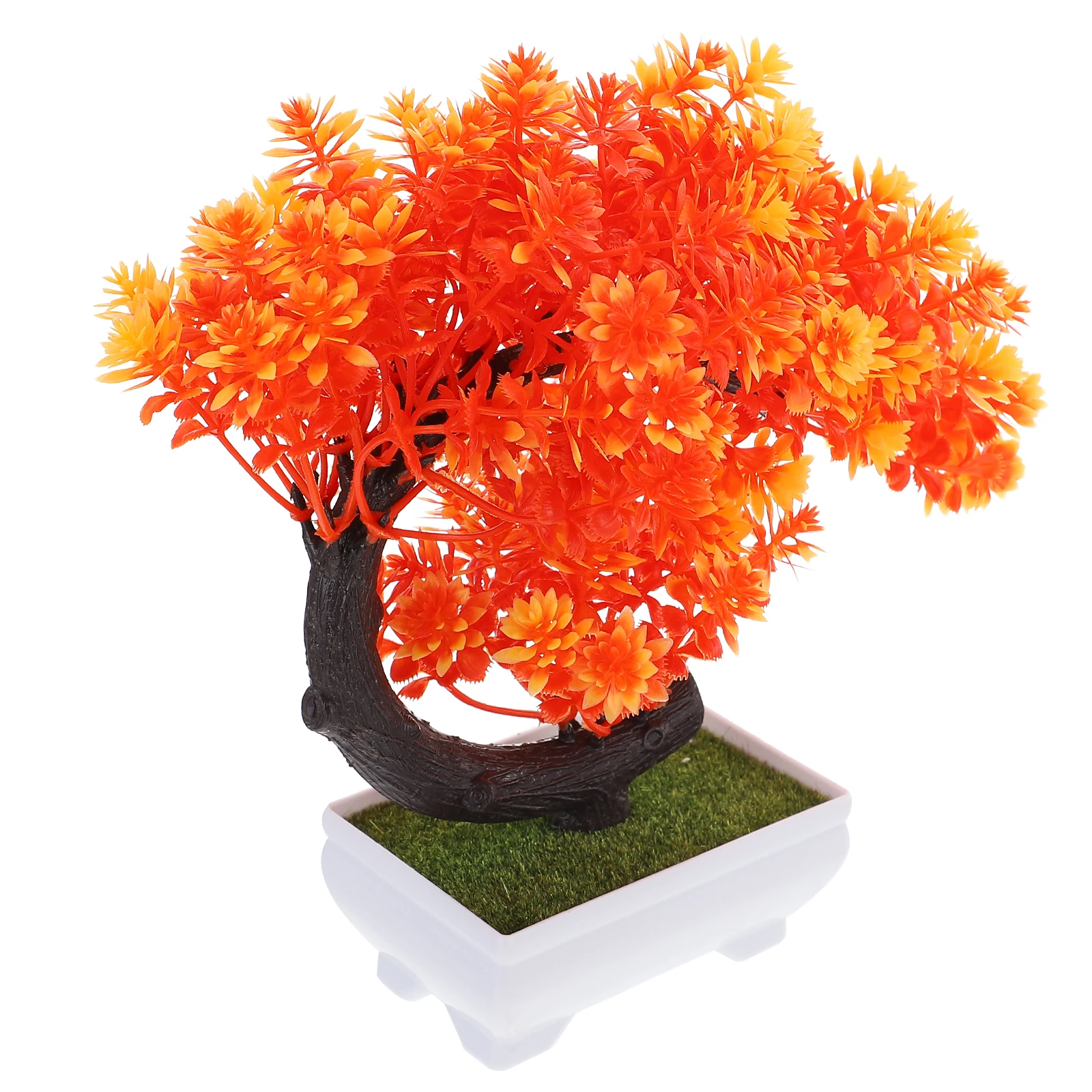 

Plants Artificial Green Potted Plastic Bonsai Tree Living Room Decor Flowers Simulation Succulent Desktop Ornament Office
