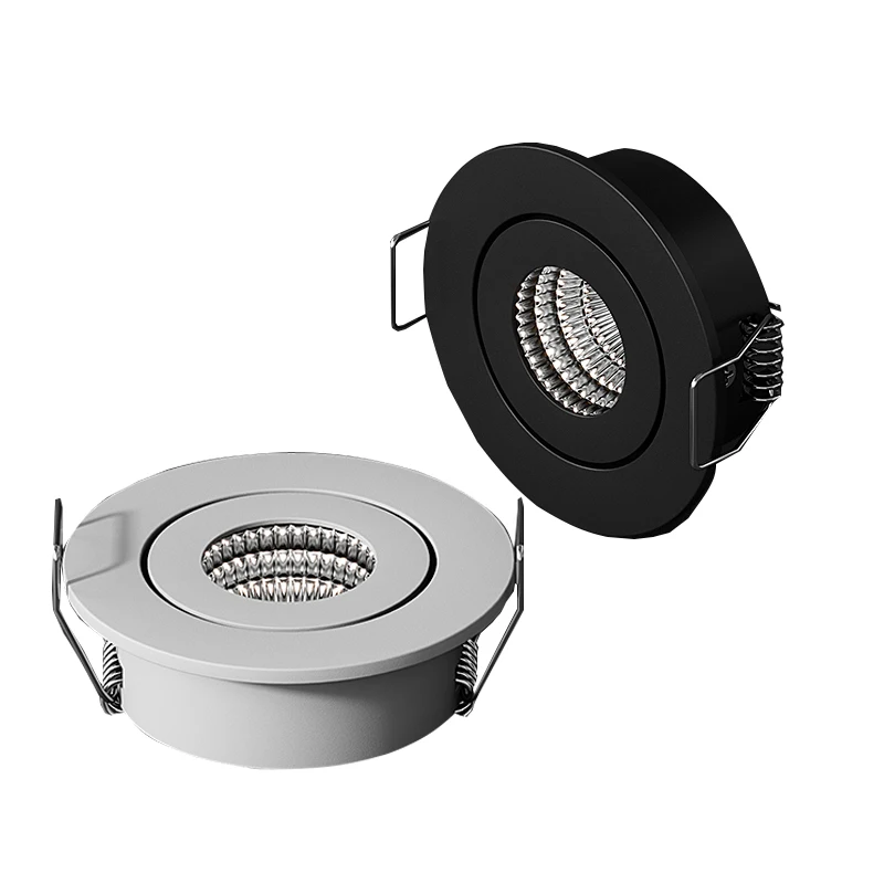 Led Mini Down Light 3W Dimmable Spot Recessed Ceiling Lamp ac85-265v Aluminium 52mm Downlight