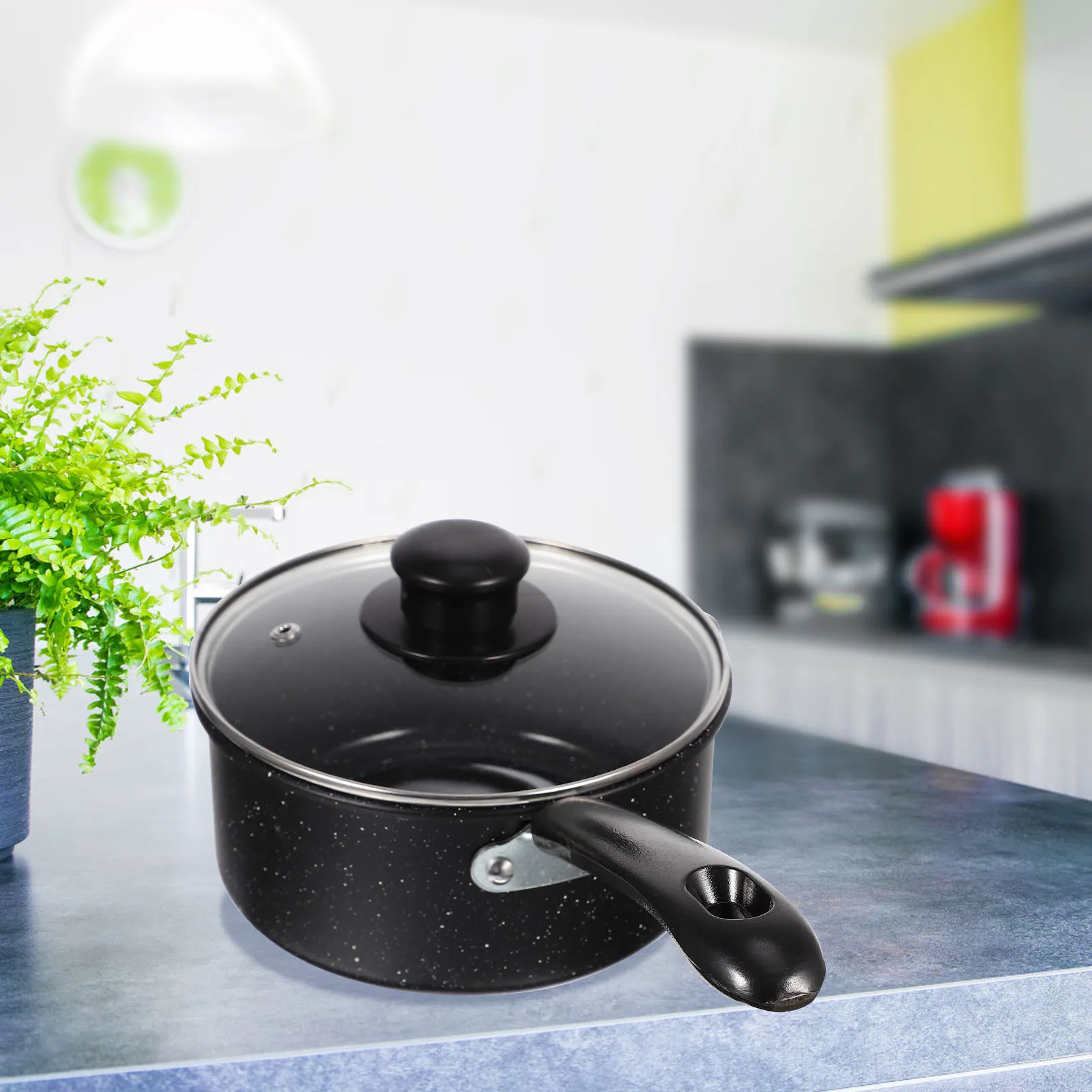 وعاء حليب غير لاصق متعدد الوظائف قدر وعاء الطبخ المنزلي خفيف الوزن مقلاة المطبخ ل حساء الحليب دقيق الشوفان #4