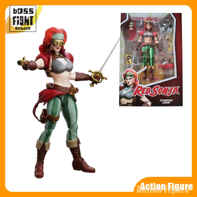 

BFS Legenderry Red Sonia 1/12 Action Figure Steampunk Legend Desktop Decor Collectible Toys Birthday Anime Model Gifts In Stock