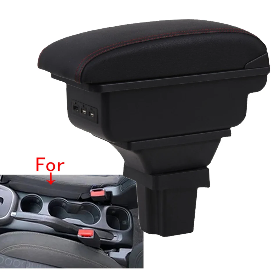 For Chevrolet Trax Armrest Box For Chevrolet Tracker Holden Trax Car Armrest 2013-2017 Car Arm Storage Box Accessories