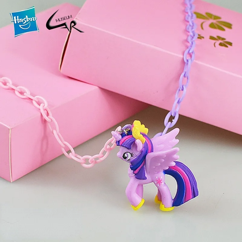 Hasbro My Little Pony Necklaces Heart of The Wind and Snow Princess Bikini of Purple Pleasure Rhythm Action Figure for Kids Gift