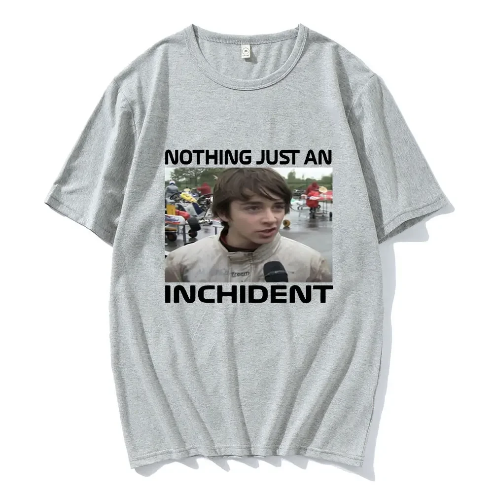 تشارلز لوكلير لا شيء مجرد مقابلة Inchident تي شيرت رجالي عتيق كبير الحجم بأكمام قصيرة شخصية الشارع بلوزات على الموضة #3