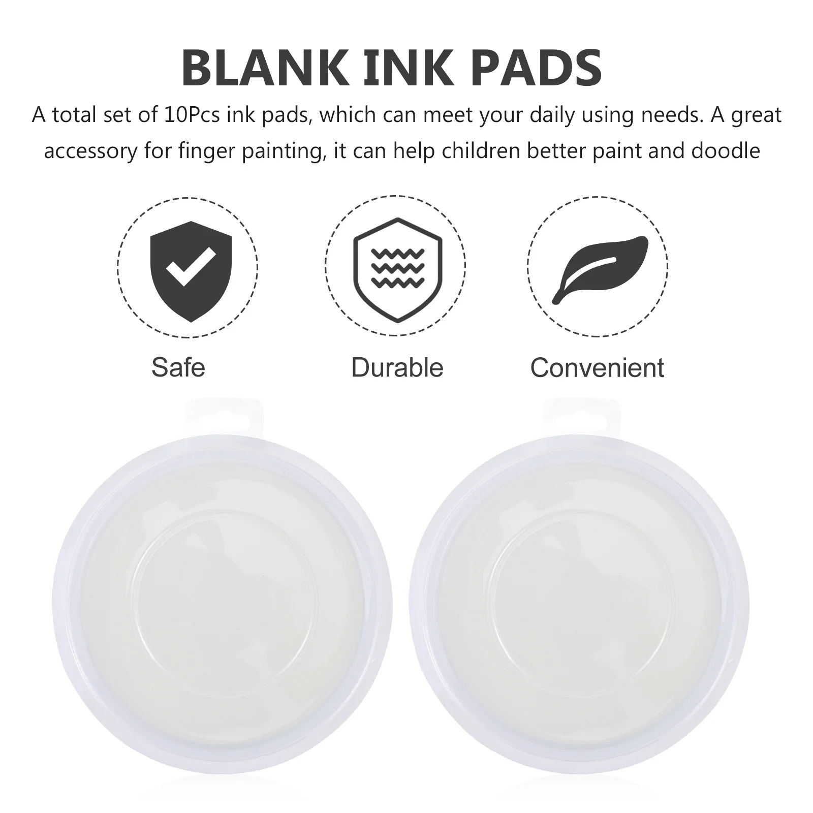 Tampons encreurs vierges sans couleur, 10 pièces, peinture au doigt pour enfants, Graffiti de bricolage, tampons multi-usages pour enfants de la maternelle