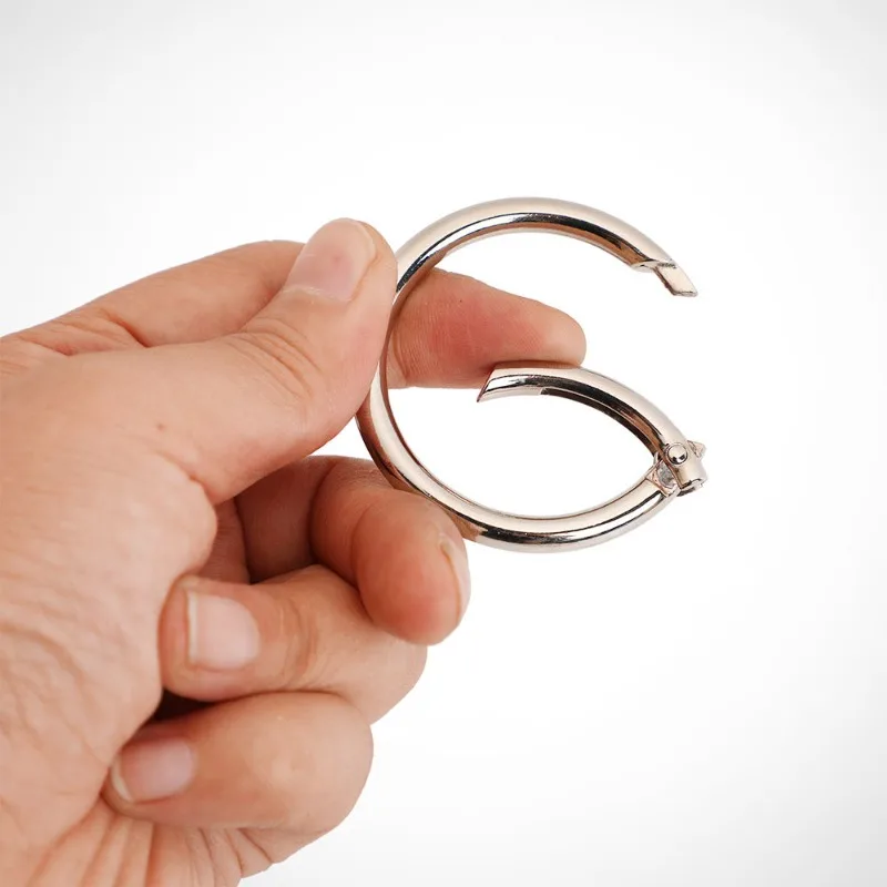 Zinc Alloy Key Rings Double Loop Metal Round Split Keychain Ring Connector for DIY Crafts Jewellery Making Circle Key Holder