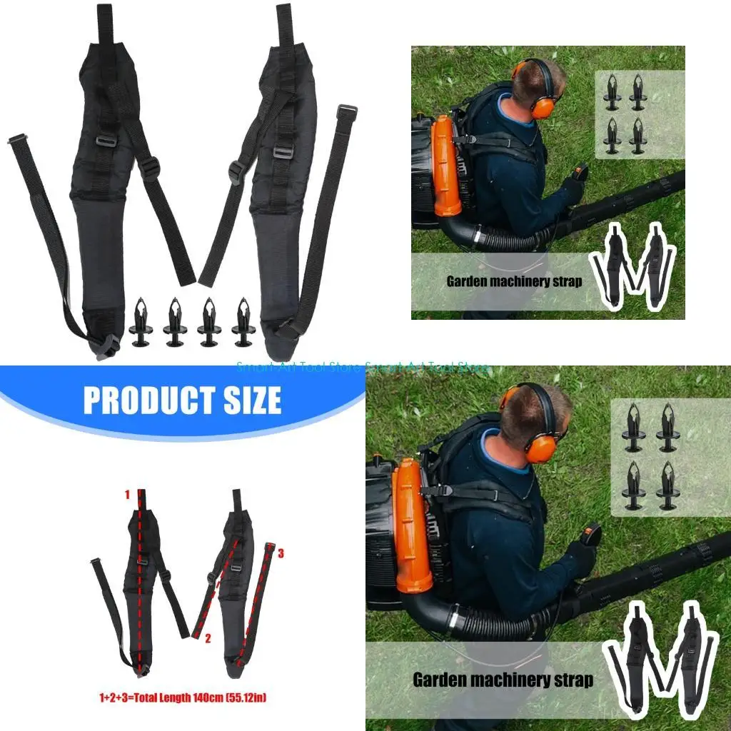 E1PB Left Right Shoulder Straps Assembly Replacement For Backpack Blower Lawn Tool