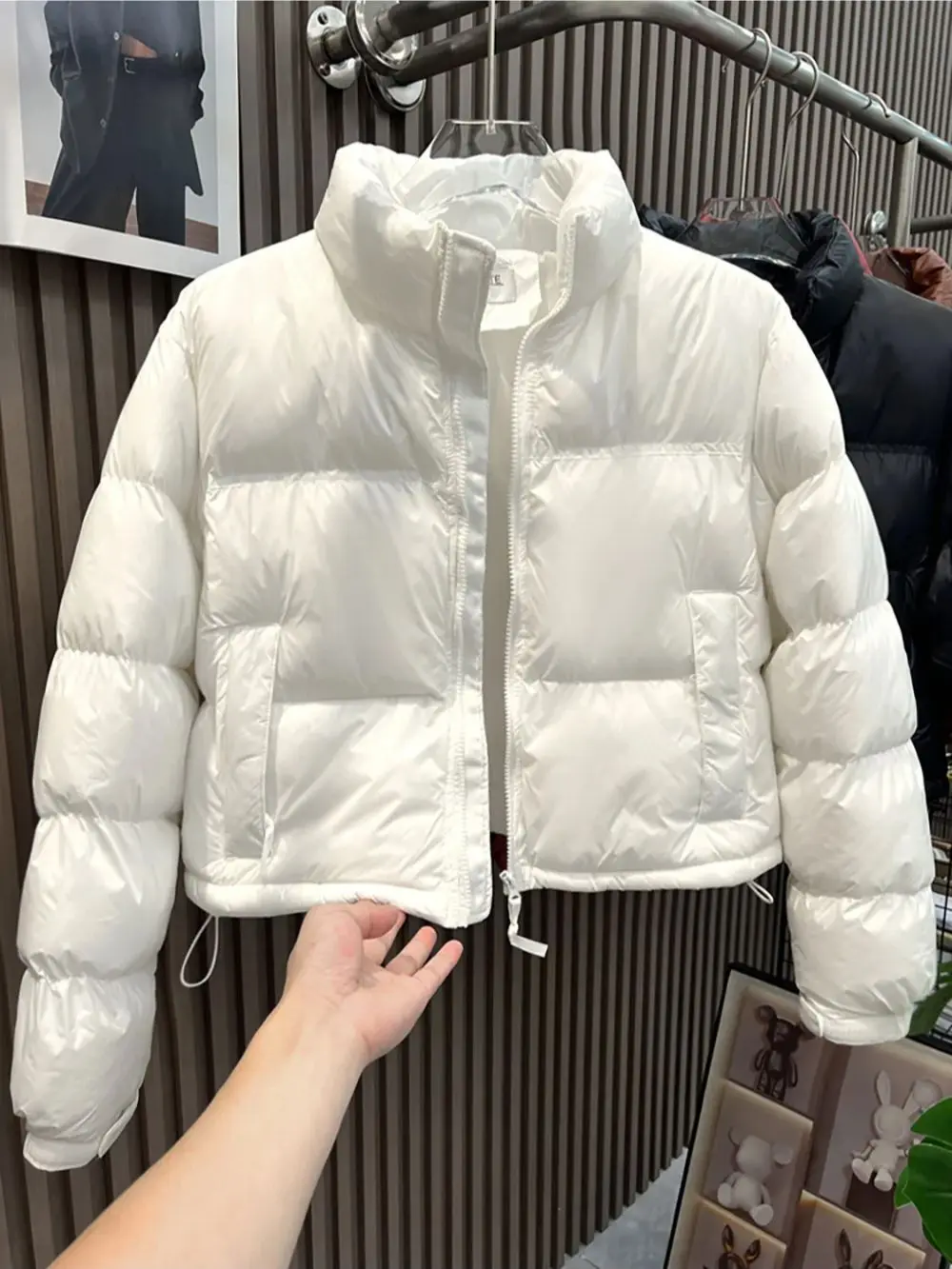 Women Short Cotton Padded Coats 2024 Winter Casual Thick Warm Stand Collar Jackets Snow Wear Female Quilted Jacket Outerwear