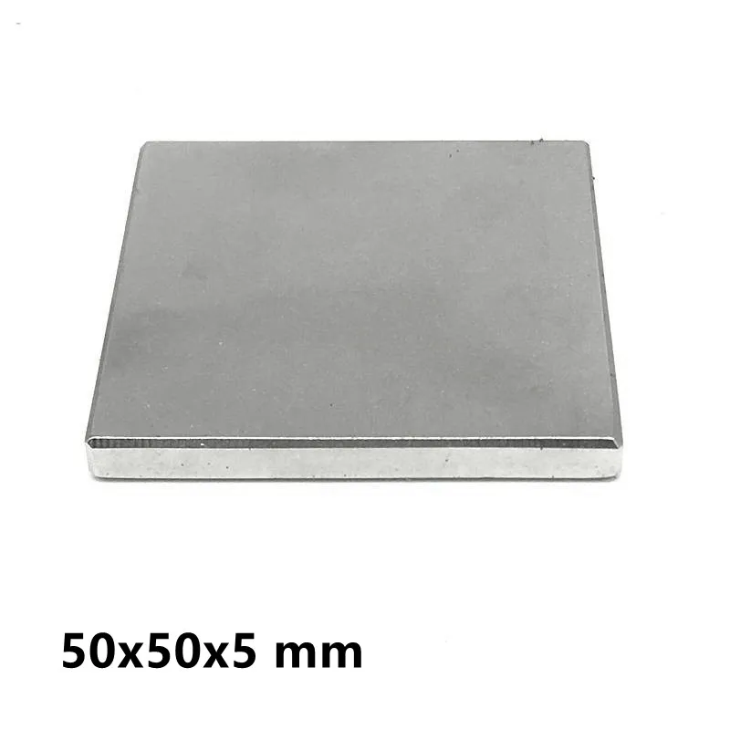 

1/2/3/5/10PCS 50x50x5 Super Cuboid Block Magnetic 50x50x5mm Neodymium Magnet 50mm*50mm Permanent NdFeB Strong Magnets 50*50*5