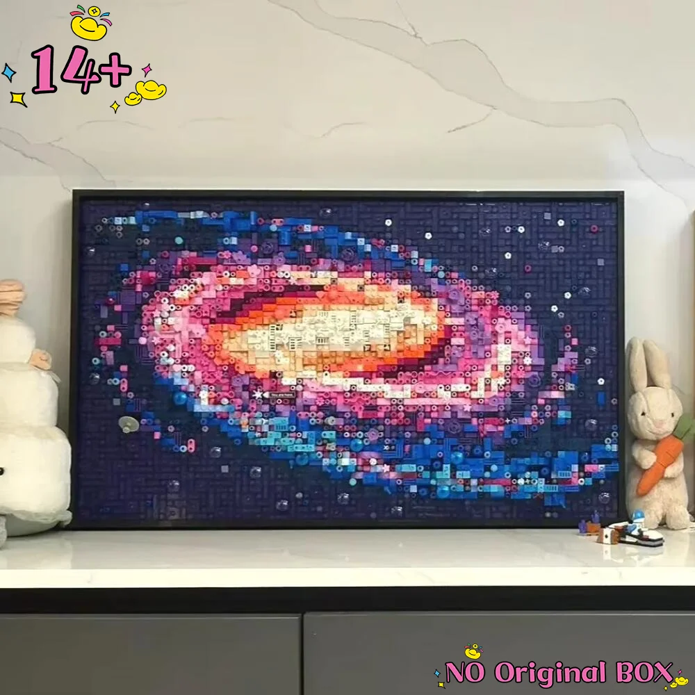 

Новинка 2026 года: Набор строительных блоков «Млечный Путь» 3D-арт-мозаика, совместимый с 31212, 31212 деталей, идеально подходит для детей, рождественские подарки