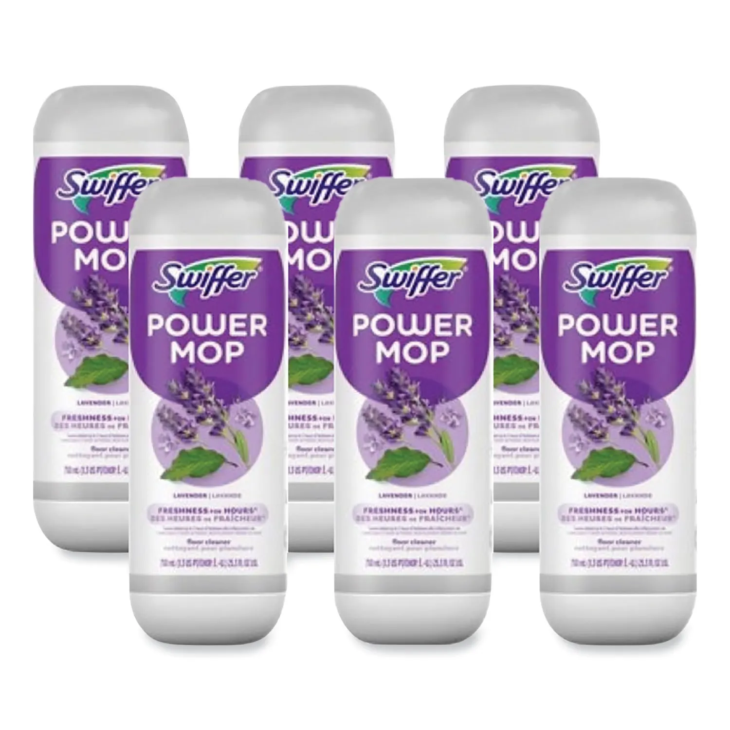 

Case of 6, Swiffer PowerMop Refill Cleaning Solution, Lavender Scent, 25.3 oz Refill Bottles