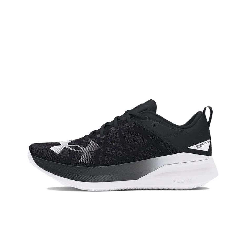 Under Armour VELOCITI PRO Low top Racing Running Shoes Unisex Black White 3027560-002