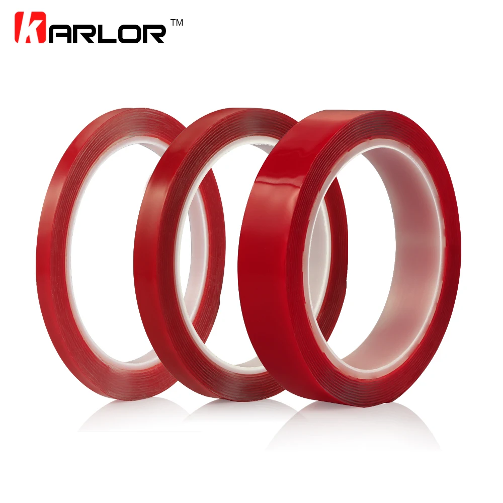 3 Meters Auto Truck Car Acrylic Foam Double Sided Attachment Tape Adhesive Heat Resistant Waterproof Tape 6mm 10mm 20mm