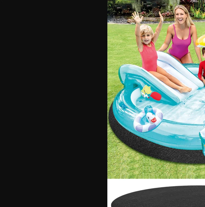 8/9/12/15FT Round Tub Mat Over Ground Pool Protector Mat Puncture Protection Pad Non-Slip Outdoor Pool Padding Pool Liner Pad