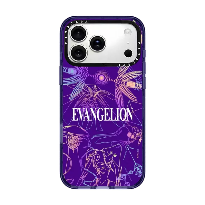 Neon Genesis Evangelion animation peripherals suitable for iPhone 17 16 15 14 13 12 11 Pro Max mobile phone protective case