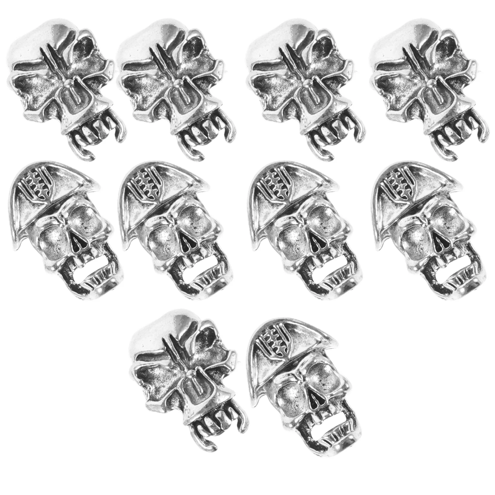 10 Pcs Dreadlocks Beads Metal Hair Jewelry Accessories Big for Braids Cuffs Alloy Women Decorations Man