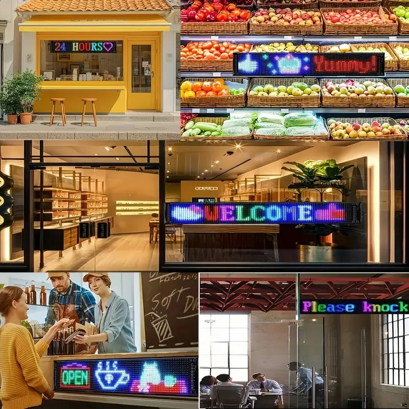 5V Flexible LED Screen Matrix Pixel Panel Smart Car APP Programmable DIY Eye Logo Advertising Dynamic  Text Display LED Panel