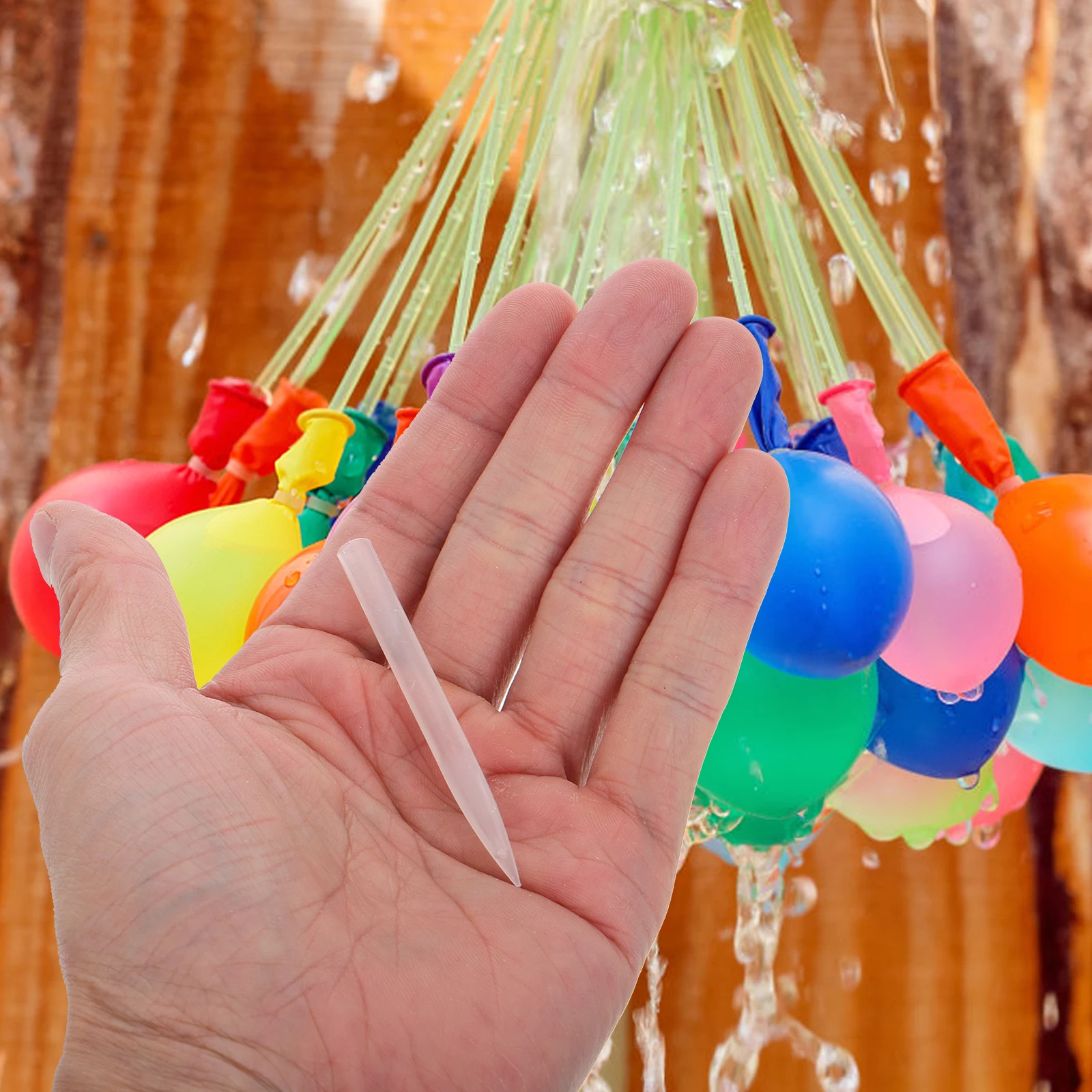 

100 Pcs Water Balloon Accessories Ligation Kit Tying Supplies Installation Making Tools Plastic Handy Injection Easy