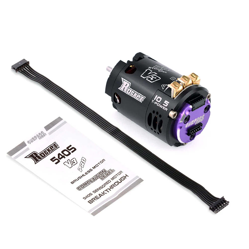 For Modified Competition 1/10 1/12 F1 RC Drift Car，Surpass Hobby Rocket 540 V3 Brushless Motor 5.5T 6.5T 8.5T 10.5T 13.5T 21.5T