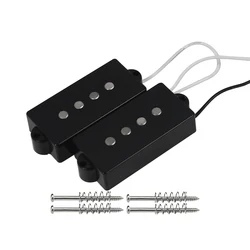 FLEOR PB Electric Bass Guitar Pickup 4 Strings PB Bass Pickups Alnico 5 Black