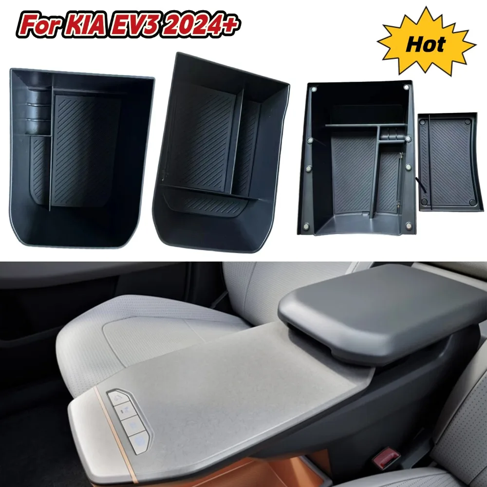 

Armrest Under Storage Box For Kia EV3 Car Central Control Organizer Holder Tray Car Central Stowing Tiding Auto Organizer Tray