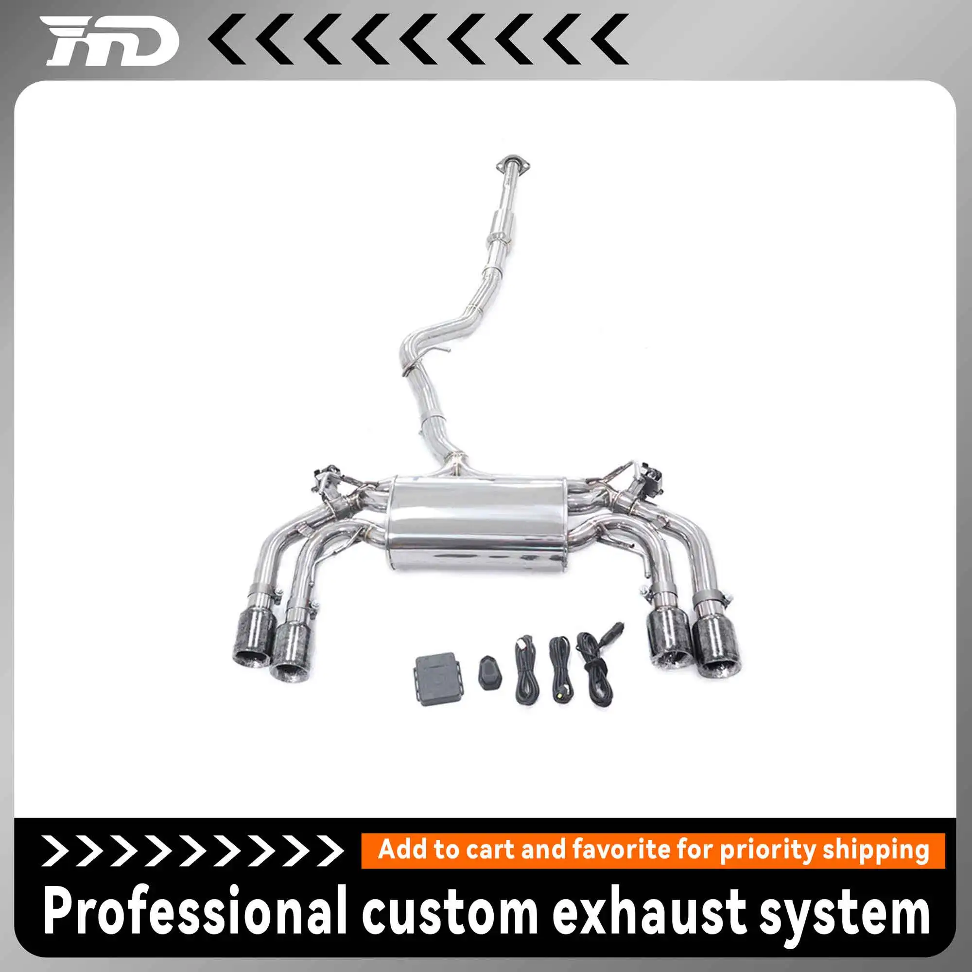 HMD high performance catback for Subaru Impreza WRXSTI Sedan 2007-2010 HMD Stainless steel exhaust With valves Car Accessorie