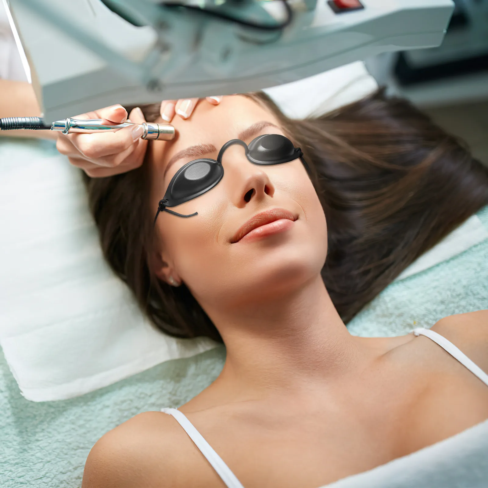 

2 комплекта защитных очков для солярия, УФ-стойкие очки для косметологических аппаратов, для использования при инфракрасной светотерапии