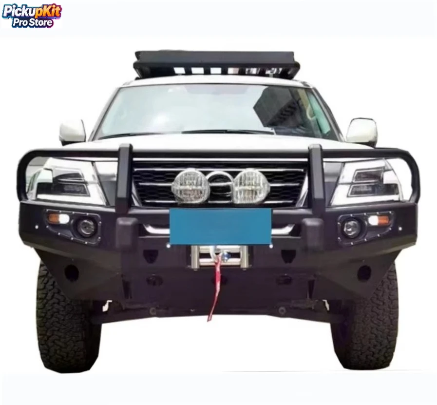 

Patrol Y62 Armada Steel Bull Bar | Heavy-Duty Front Bumper Off-Road Guard