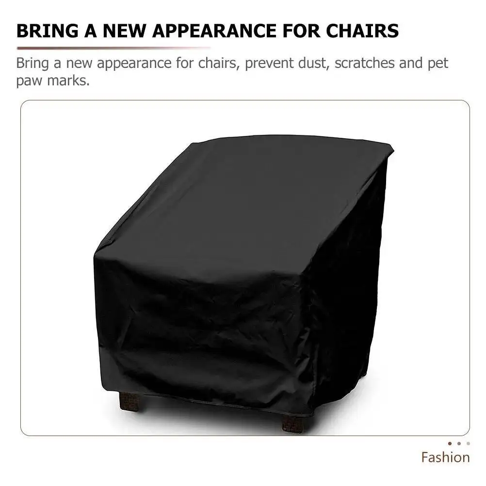 واقي كرسي الحديقة المقاوم للماء للحماية من الشمس، غطاء أثاث الشرفة، مقاوم للغبار، سهل التنظيف وجيد التهوية
