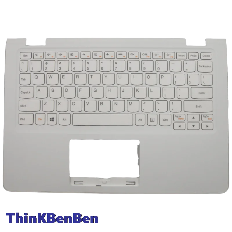 US English White Keyboard Upper Case Palmrest Shell Cover For Lenovo Ideapad Yoga 300 11 11IBR 11IBY Flex3 1120 1130 5CB0M82784