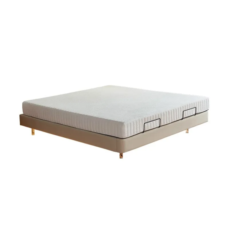 

Multifunctional intelligent electric bed master bedroom light luxury high sense