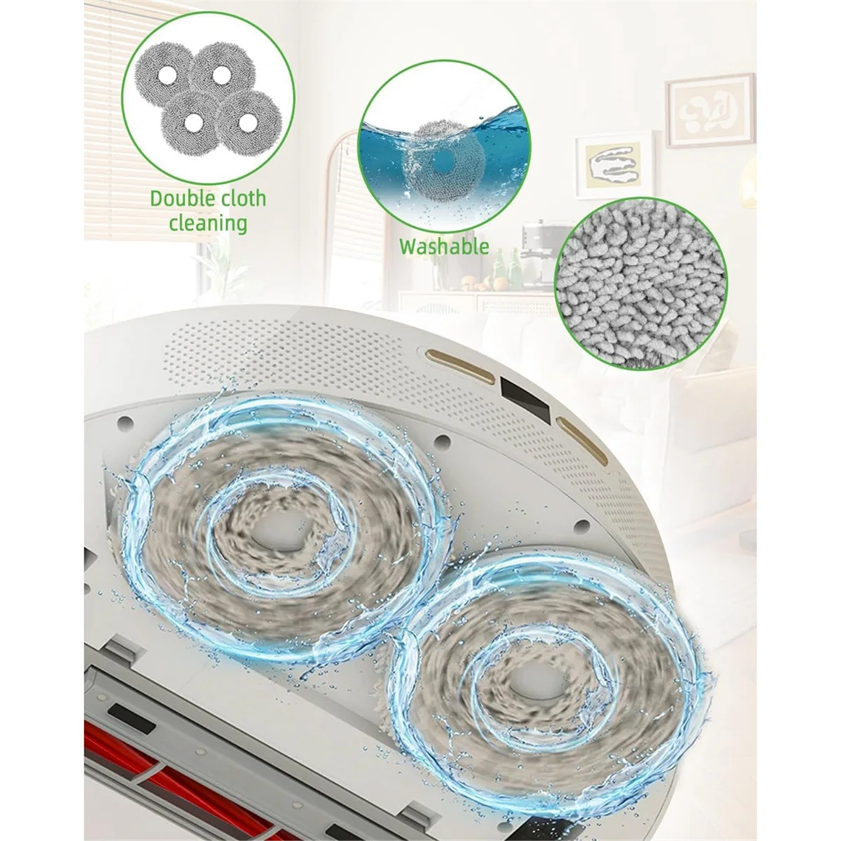 M17K Per Roborock Q Revo S/Q Revo MaxV/Q Revo Pro Robot Aspirapolvere Spazzola Laterale Principale Filtri Hepa Mop Sacchetti Per La Polvere di Stoffa