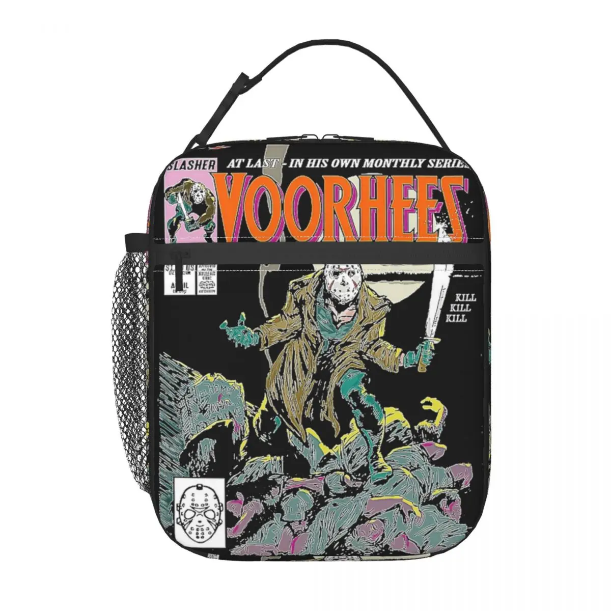 Insulated Lunch Tote Bag Friday 13th Thirteenth Horror Jason Voorhees Lunch Container INS Trendy Cooler Thermal Bento Box School