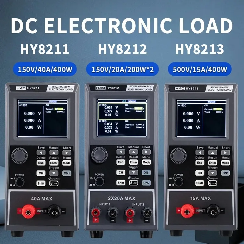 150V 40A Programmable DC Electronic Load Tester Battery Capacity Internal Resistance Discharge Measurement 400W