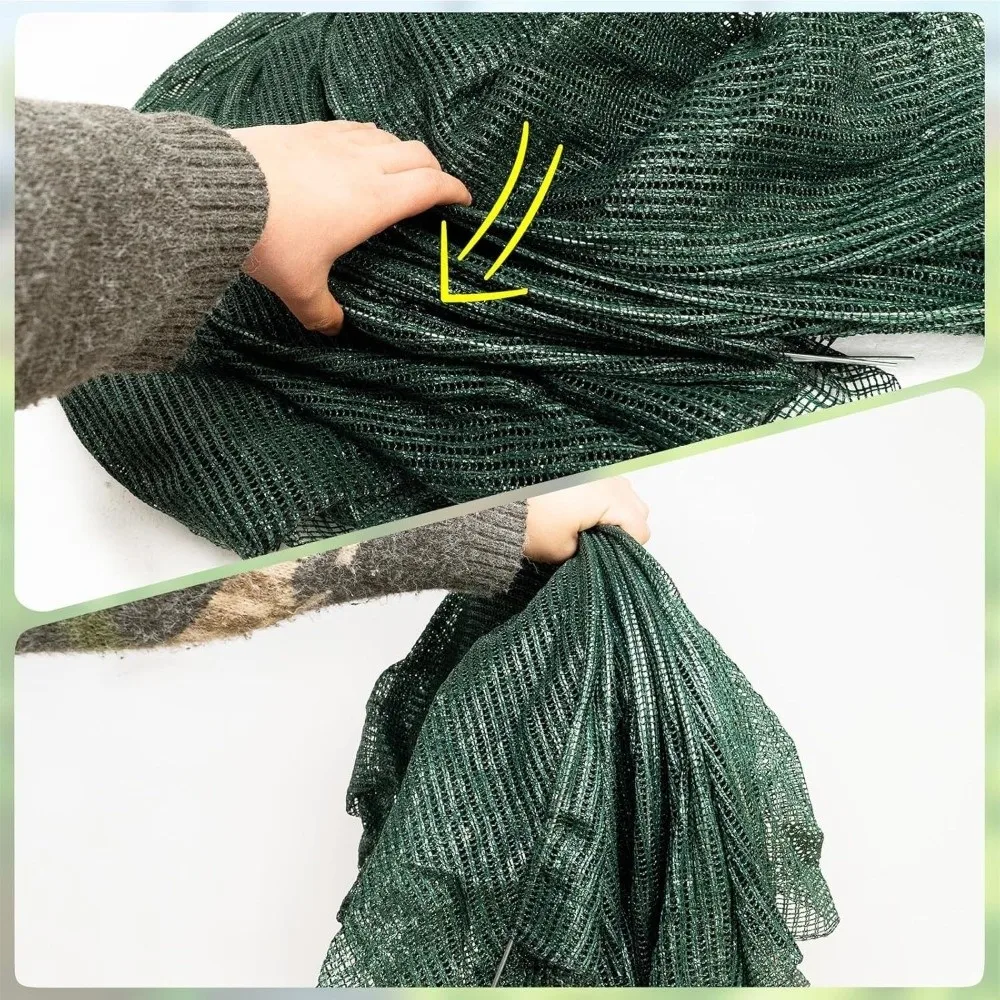 Collapsible Greenhouse Tunnel UV Protection Green Mesh Plant Protective Cover Portable Metal Frame Shade Net Cover