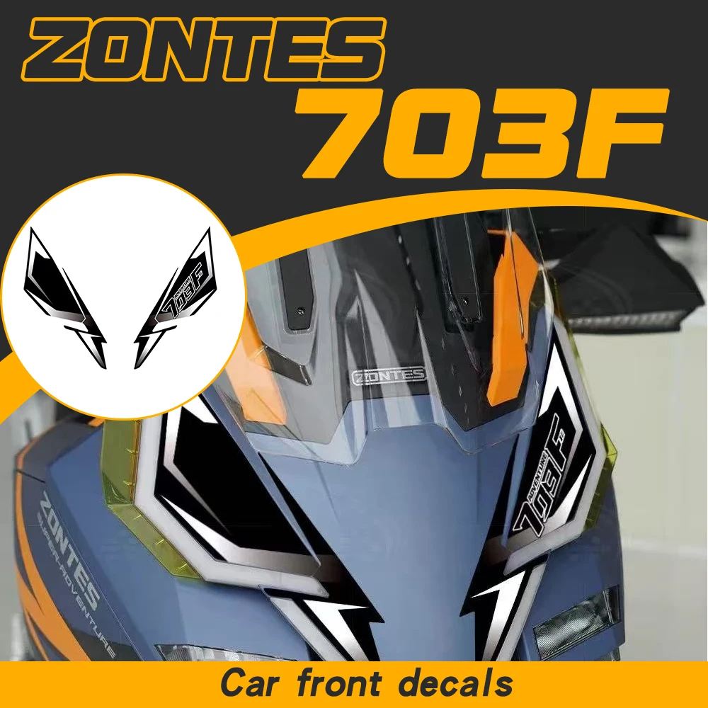 

Для мотоцикла ZONTES 703F 703 F 2024: Защитная наклейка на передний обтекатель («нос»), водонепроницаемые декали для кузова и головного света скутера