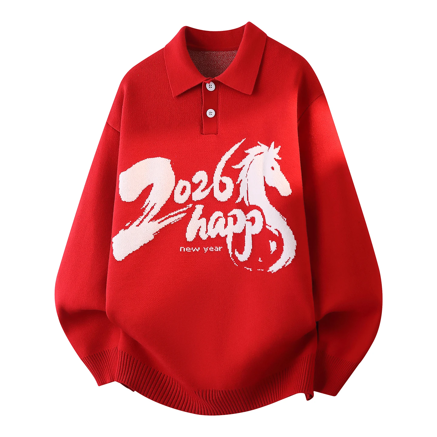 

Красный вязаный свитер для мужчин: повседневный, зимний, модный, средней толщины, с длинным рукавом, не мнется, молодежный дизайн на любой сезон