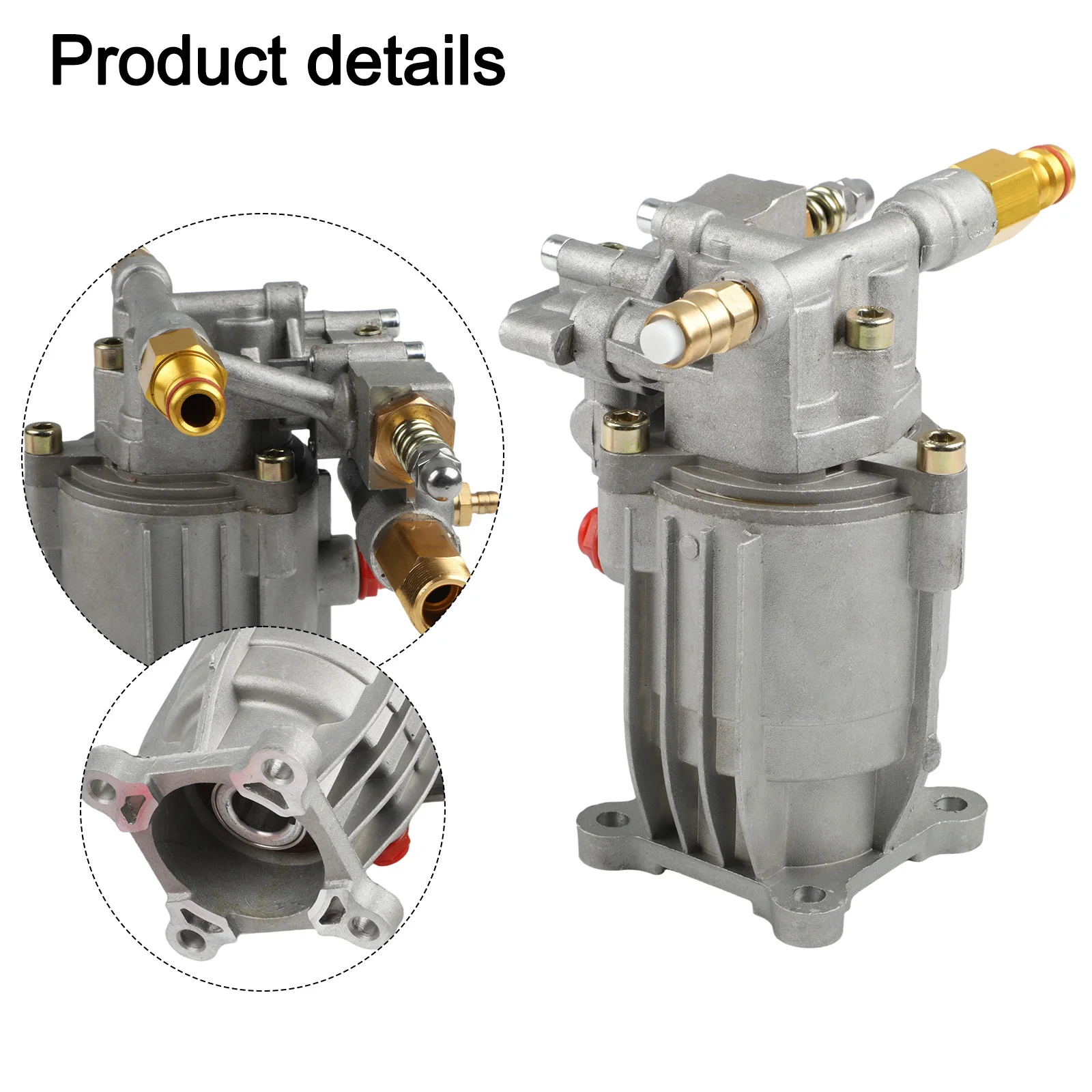 

Pressure Washer Pump Kit 3/4" Shaft Horizontal Pressure Washer Pump 2400-2750 PSI Replacement Washer Pumps Parts Power Accessory